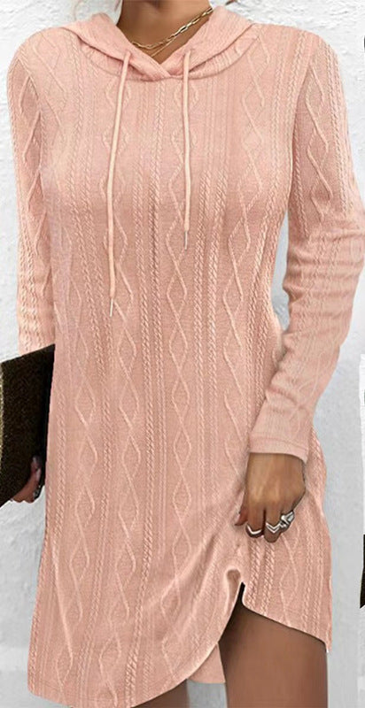 Damen Kapuzenkleid Sovae