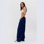 Damen Weit geschnittene Denim-Hose mit modernem Schnitt Sovae