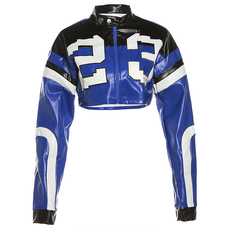 Damen Trendige cropped Jacke Sovae
