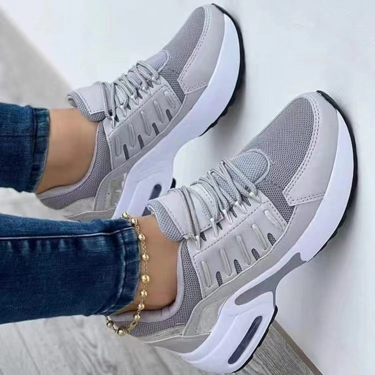 Damen Sportliche Lauf-Sneaker mit atmungsaktiver Mesh-Oberfläche und dämpfendem Sohlenprofil Sovae