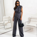 Damen Eleganter Jumpsuit mit asymmetrischem Design Sovae