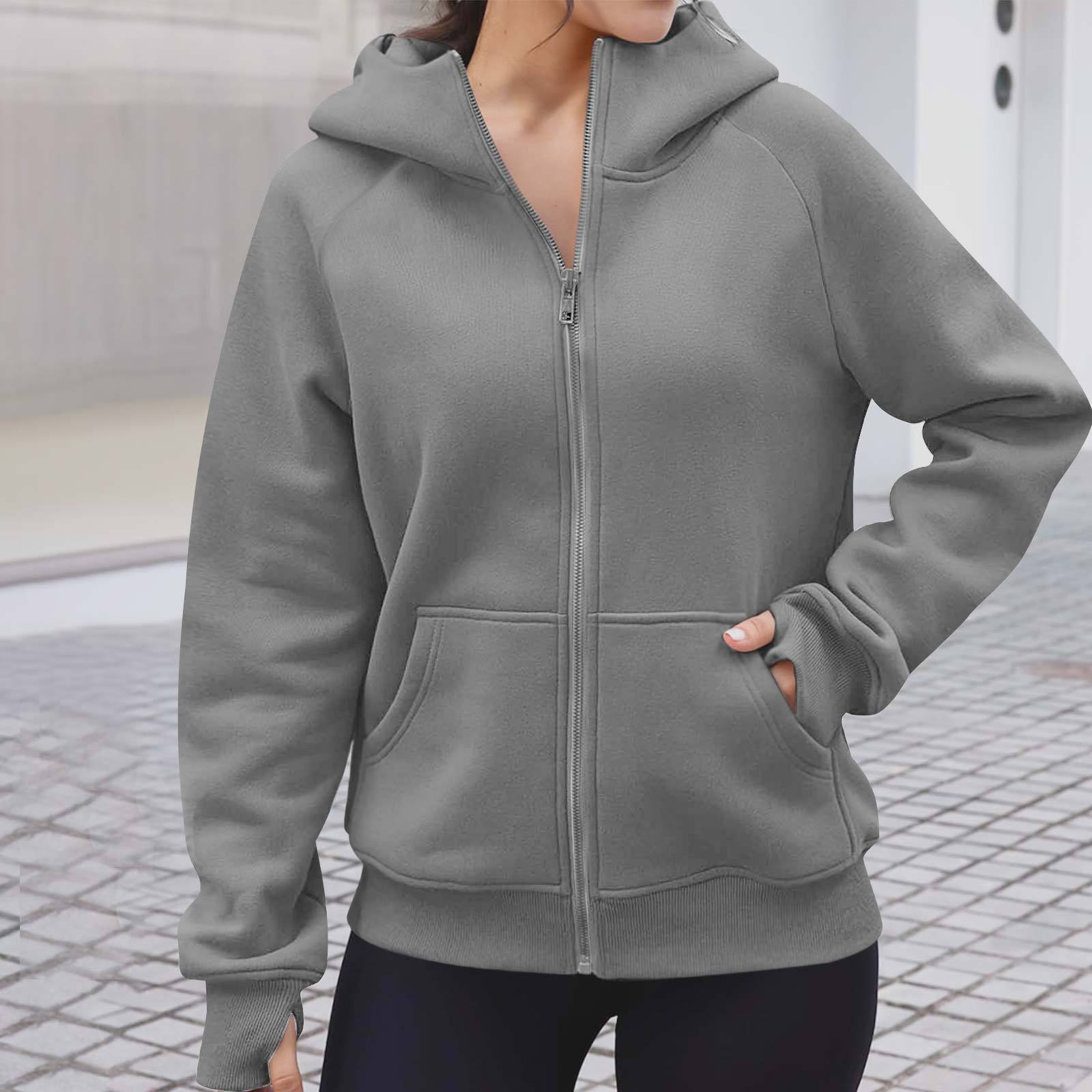 Damen gemütlicher und stilvoller Zip-Hoodie Sovae