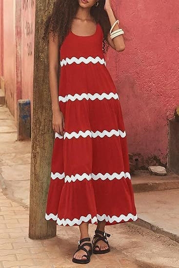 Damen Maxikleid Sovae