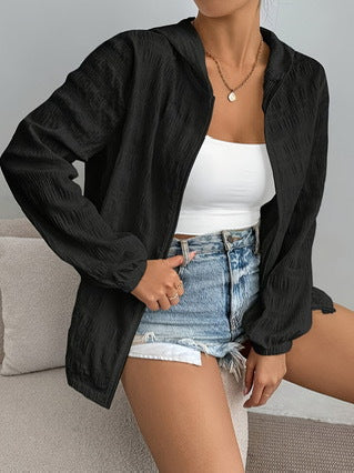 Damen lässige Kapuzenjacke Sovae