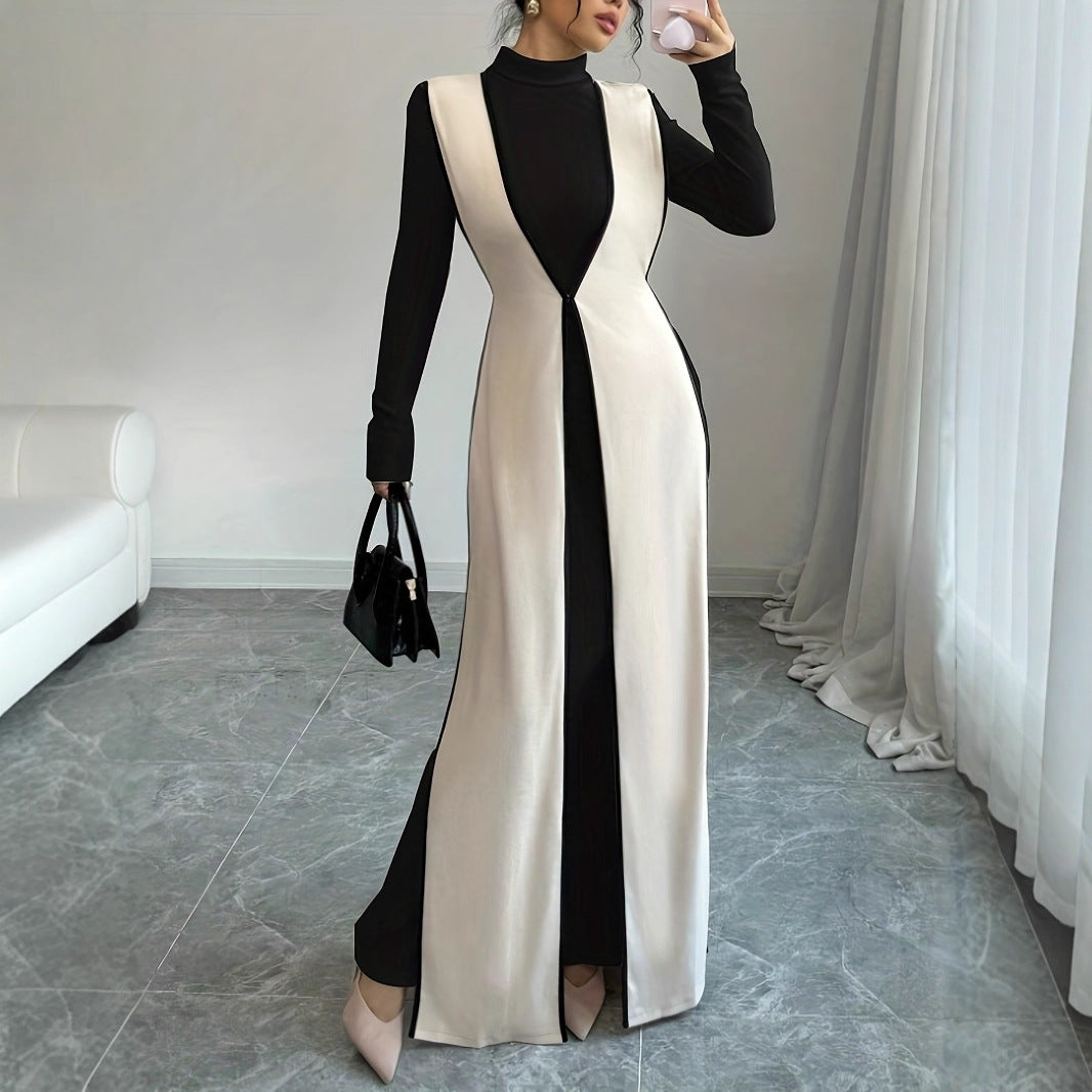 Damen trendiger Longblazer mit asymmetrischem Schnitt Sovae