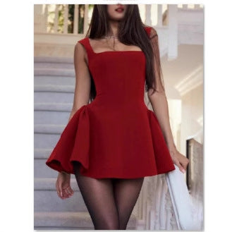 Damen Minikleid mit schmeichelndem A-Linien-Schnitt Sovae