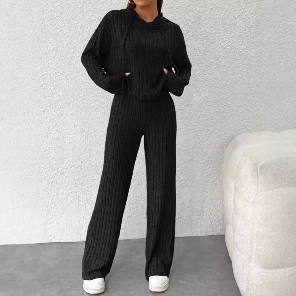 Damen Lounge-Hosenset mit Rippstruktur Sovae