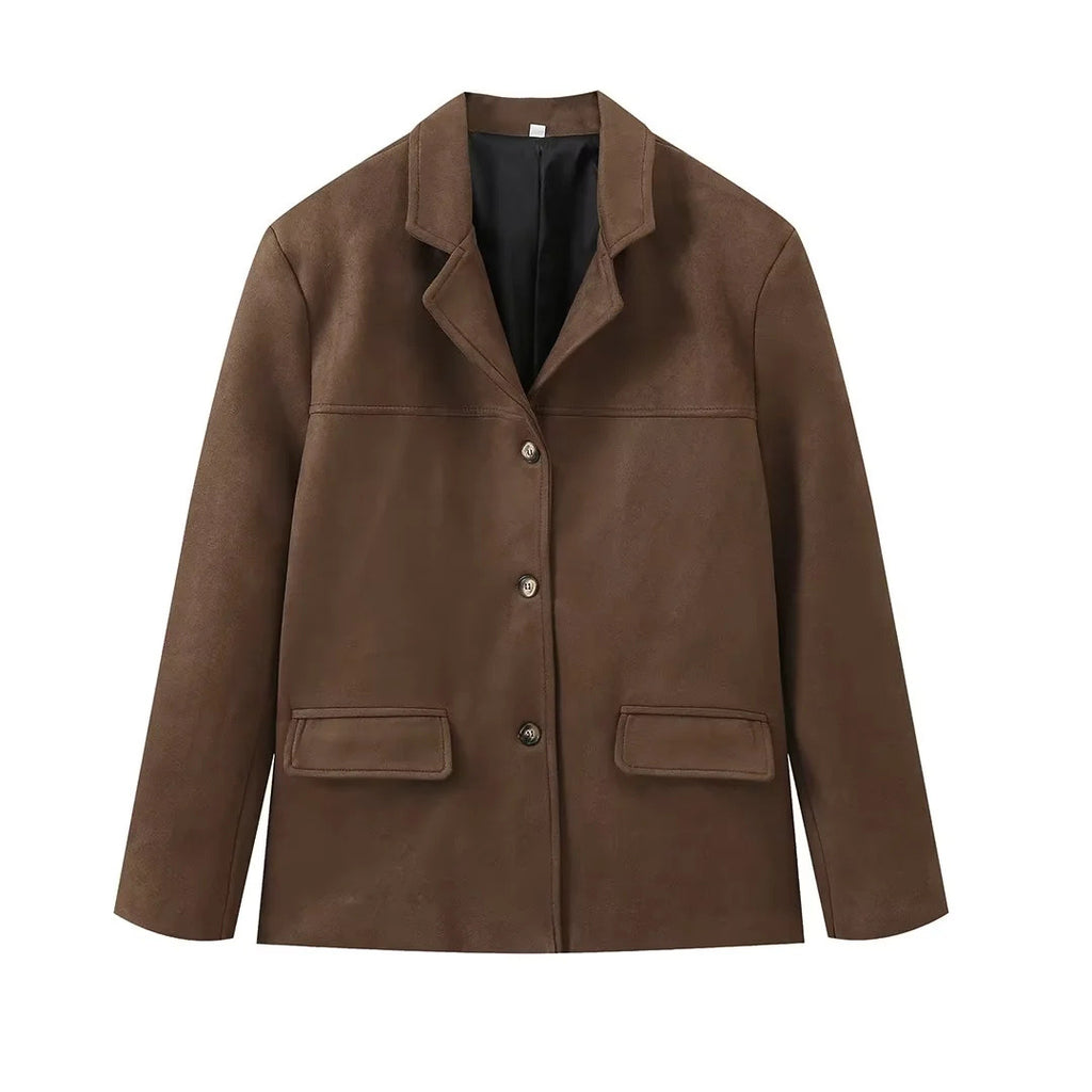 Damen Casual Blazerjacke aus hochwertigem Material Sovae