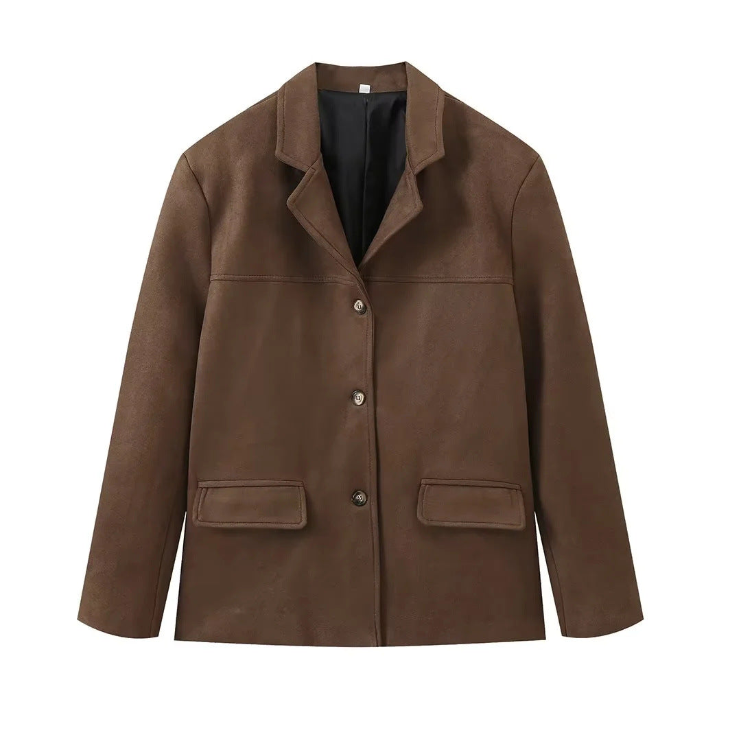 Damen Casual Blazerjacke aus hochwertigem Material Sovae