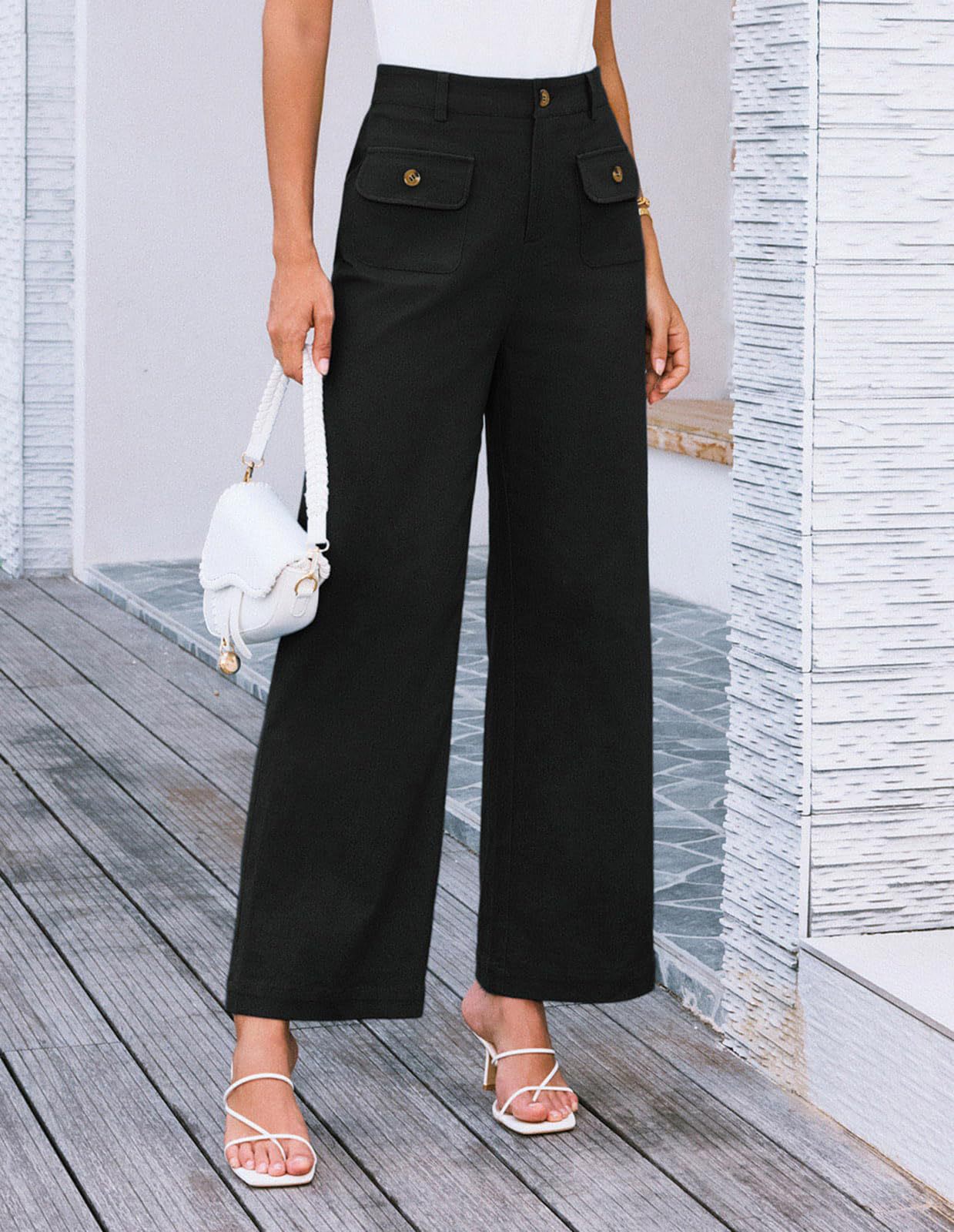 Damen Weitgeschnittene Cargo-Hose Sovae