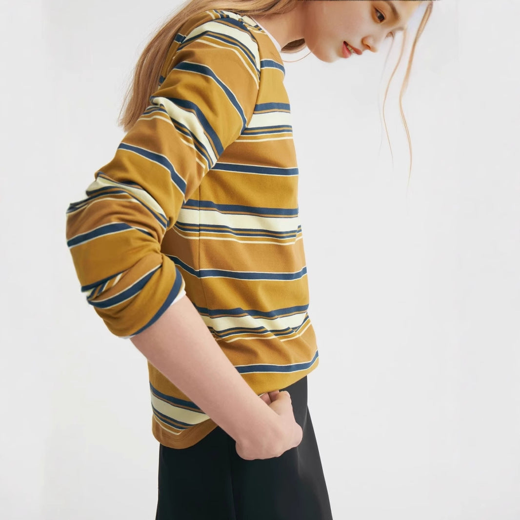 Damen Langarmshirt mit stylischem Streifenmuster Sovae