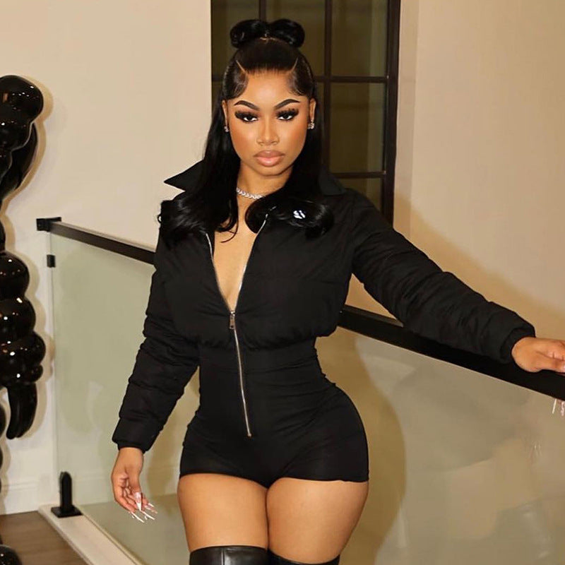 Damen Puffjacke mit figurbetontem Body Sovae