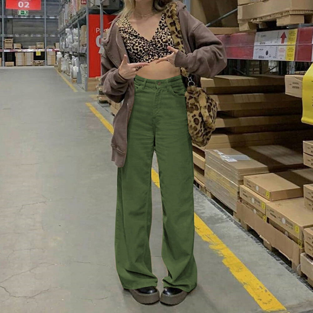 Damen weit geschnittene Jeans Sovae