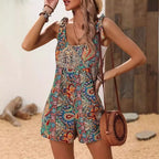 Damen Freizeitlicher Overall mit verspielten Rüschendetails Sovae