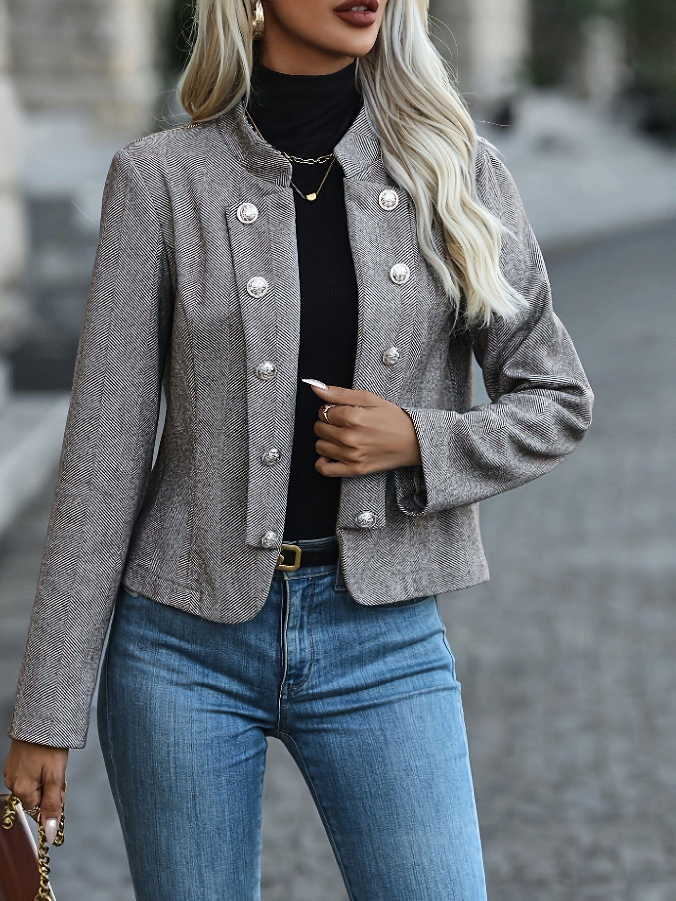 Damen modische Kurzjacke Sovae