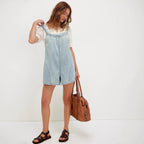 Damen modischer Jeans-Overall mit Spaghettiträgern Sovae