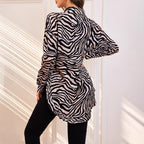 Damen Shirtkleid mit rüschen Detail Sovae