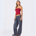 Damen Weit geschnittene Jeans im klassischen Look Sovae