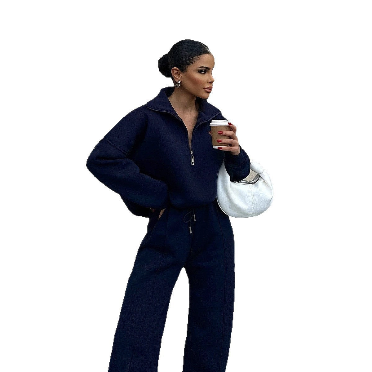 Damen Fleece-Anzug mit Reißverschluss Sovae