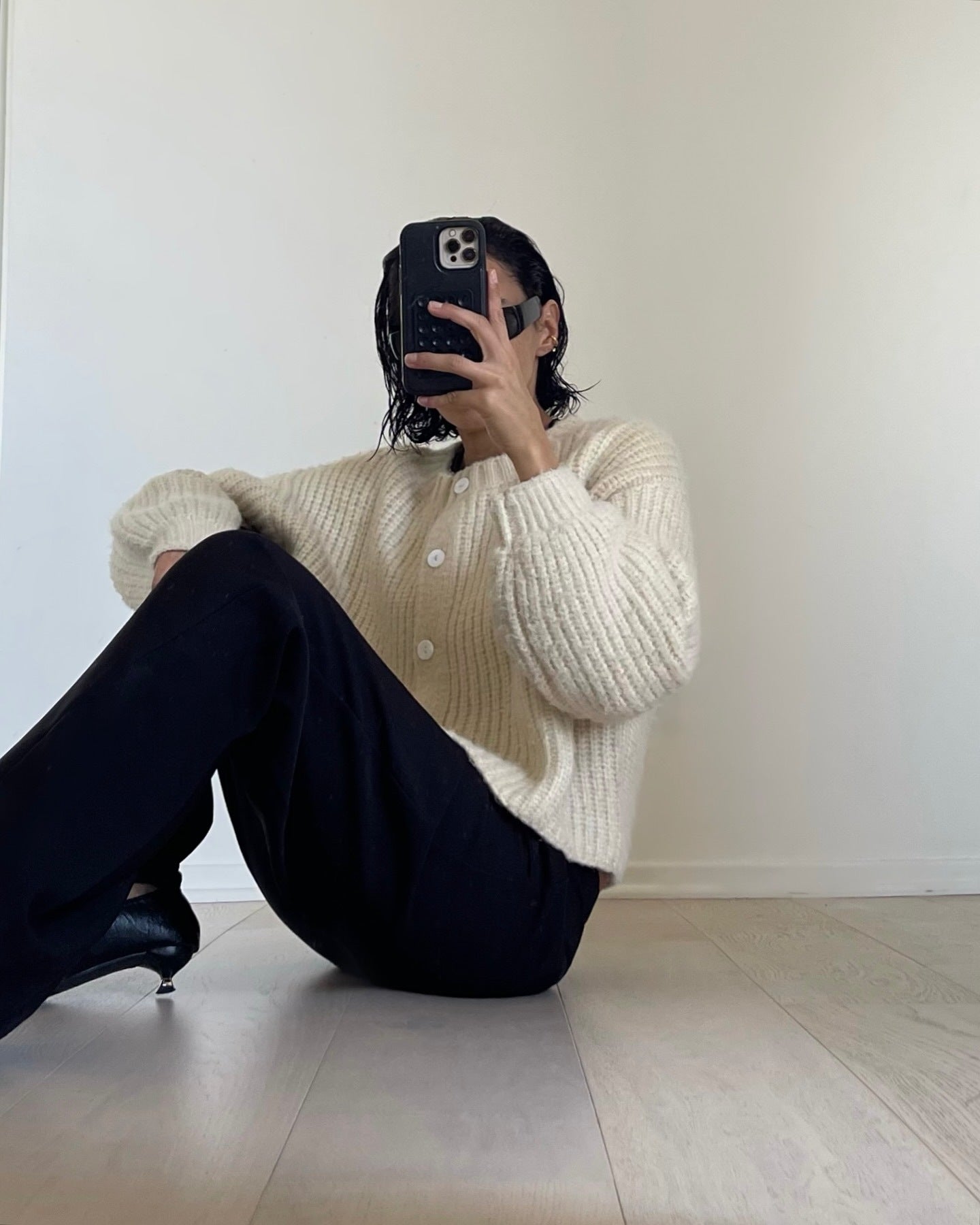 Damen Kuscheliger Strickpullover mit Knopfleiste und lässigem Schnitt Sovae
