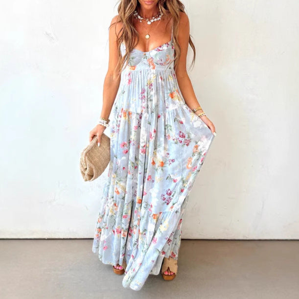 Damen Maxikleid Sovae