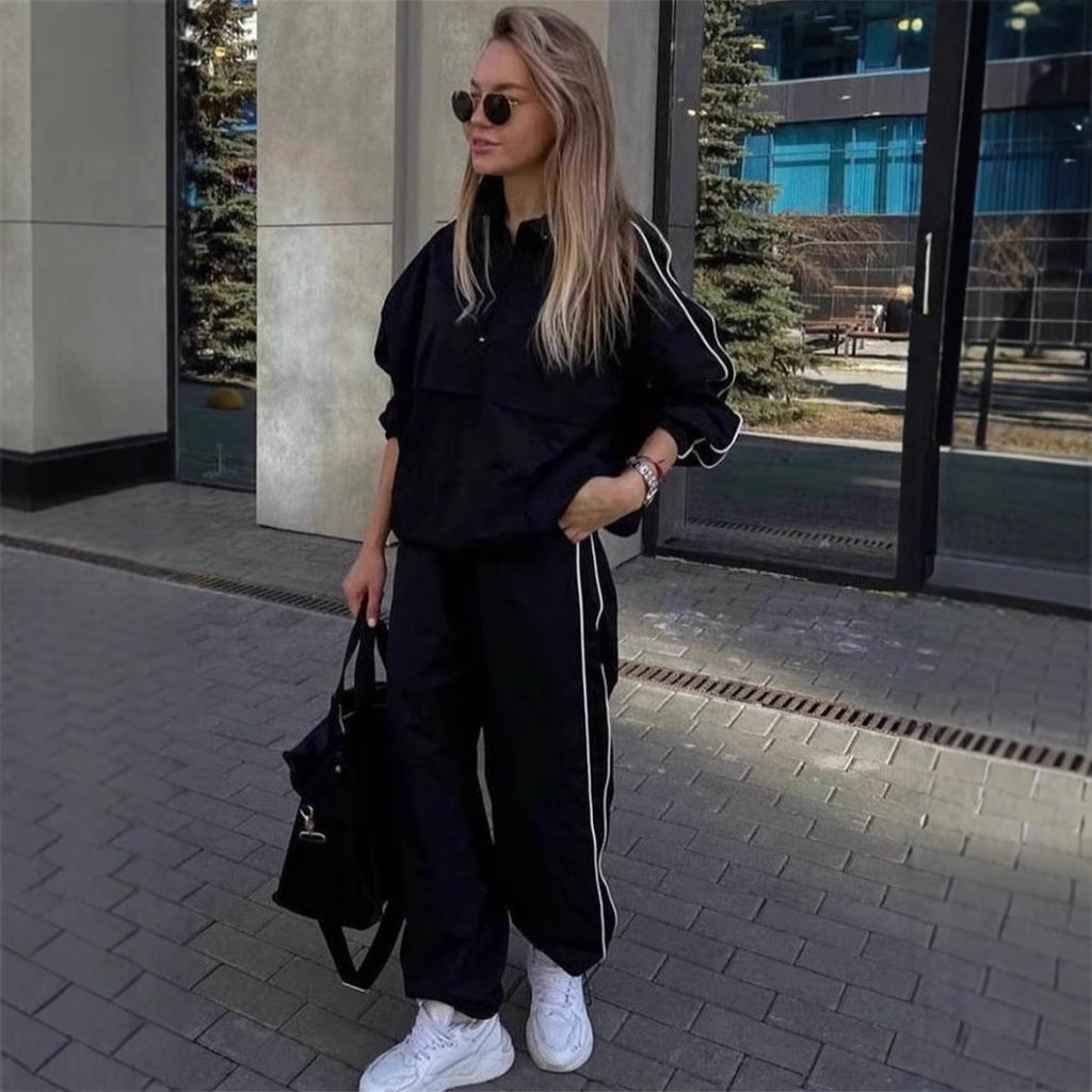 Damen sportliche Jacke mit hoch geschlossenem Kragen und Reißverschluss Sovae