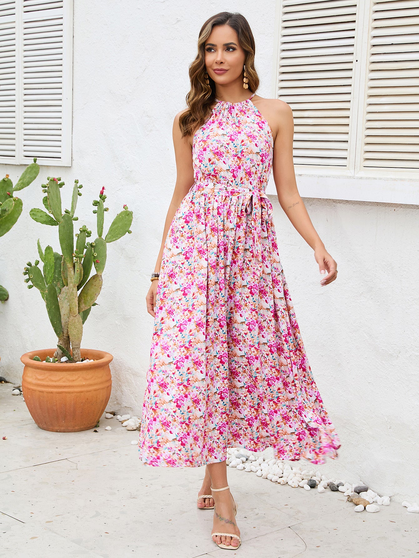 Damen Maxikleid Sovae