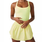 Damen sportliches Kleid mit elastischem Bund Sovae