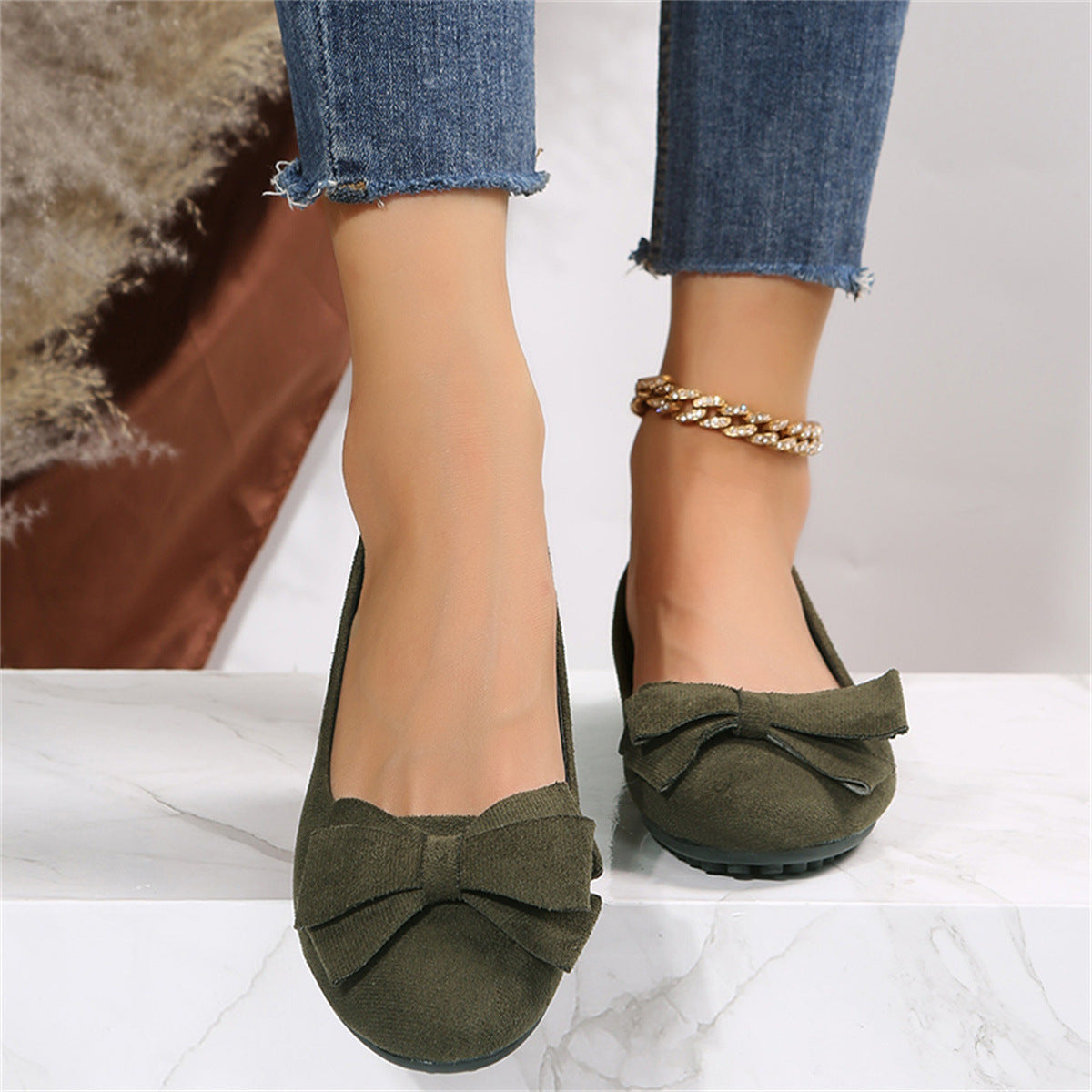 Damen Ballerinas mit charmantem Schleifen-Design Sovae