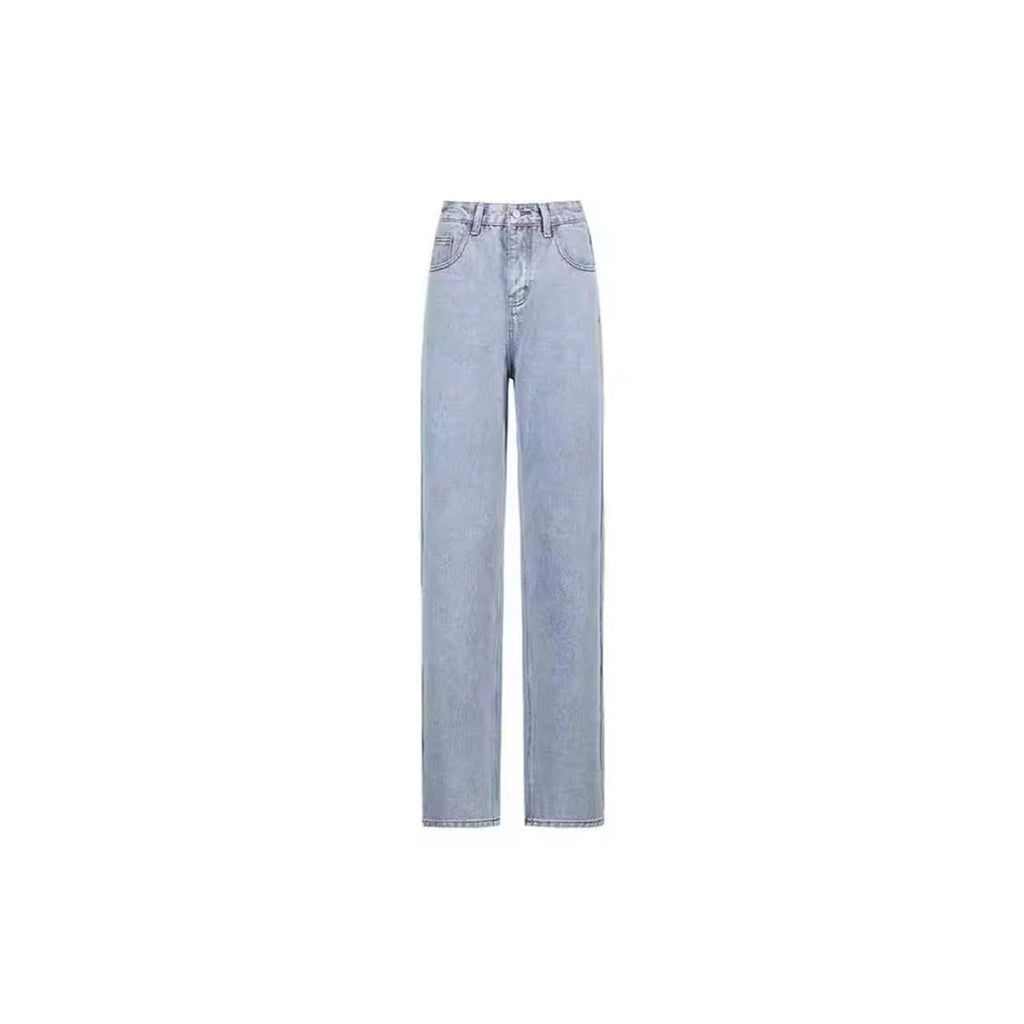 Damen Weit geschnittene Jeans mit einzigartigem Schmetterlingsdesign Sovae