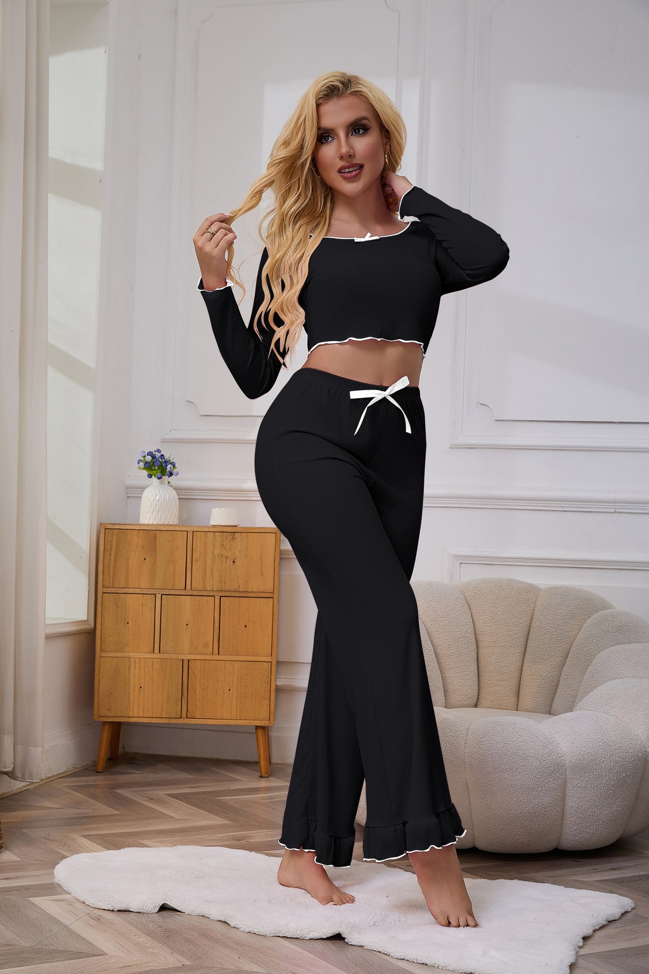 Damen Loungewear-Set mit lässigen Details Sovae