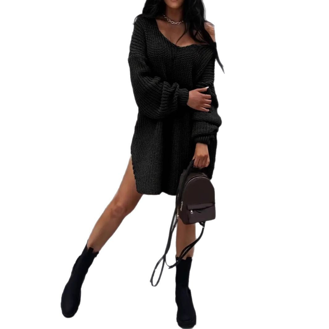 Damen Oversize Strickpullover Sovae