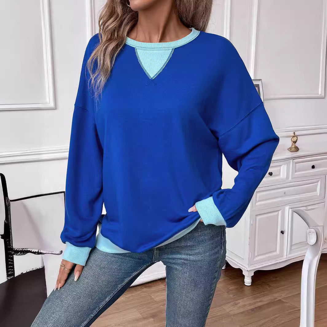 Damen Lässiger Pullover mit hohem Kragen und Oversized-Schnitt Sovae