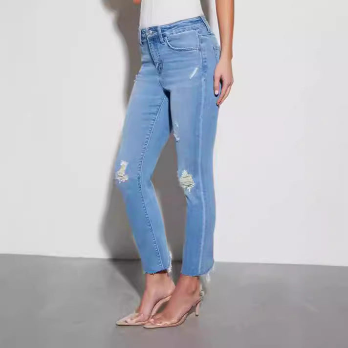 Damen Ripped Jeans Sovae