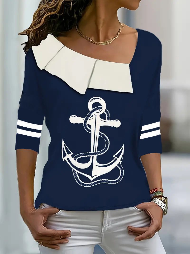 Damen Maritimer Freizeitshirt Sovae