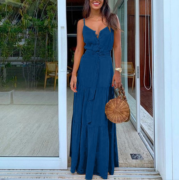 Damen Maxikleid Sovae