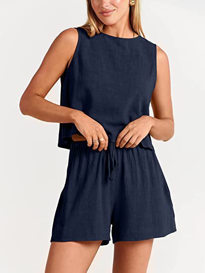 Damen Bequemes Jumpsuit mit weitem Schnitt und praktischen Taschen Sovae