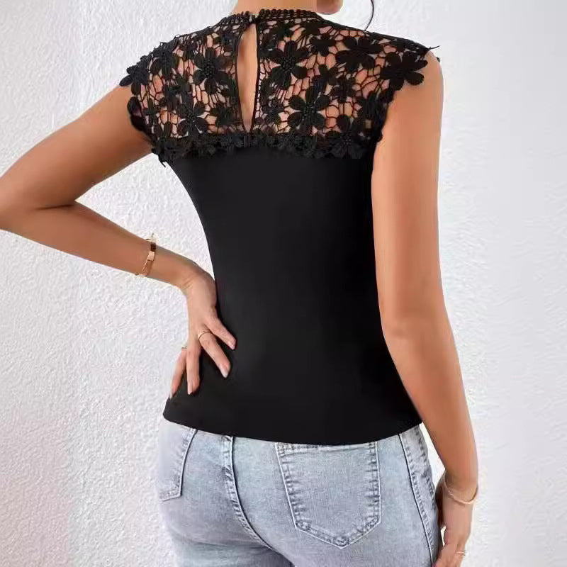 Damen Body mit filigranem Spitzeinsatz Sovae