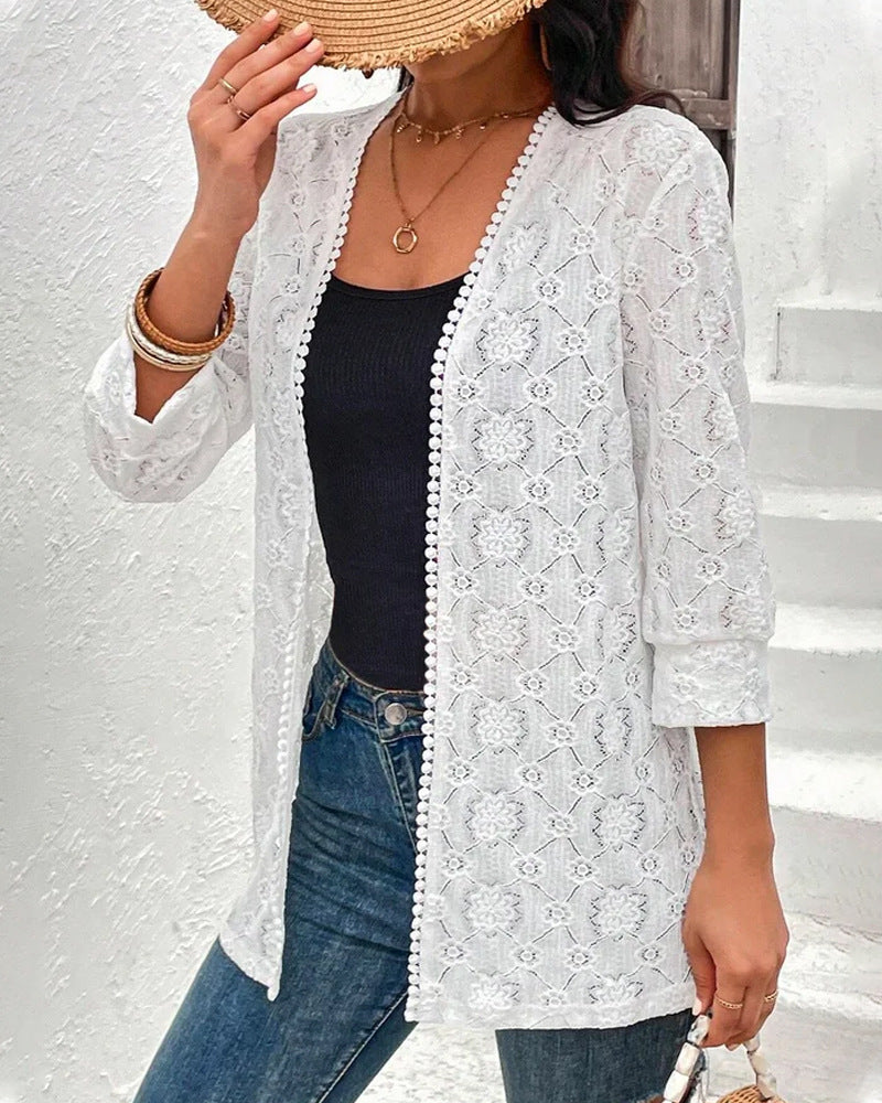 Damen Spitzenjacke Sovae