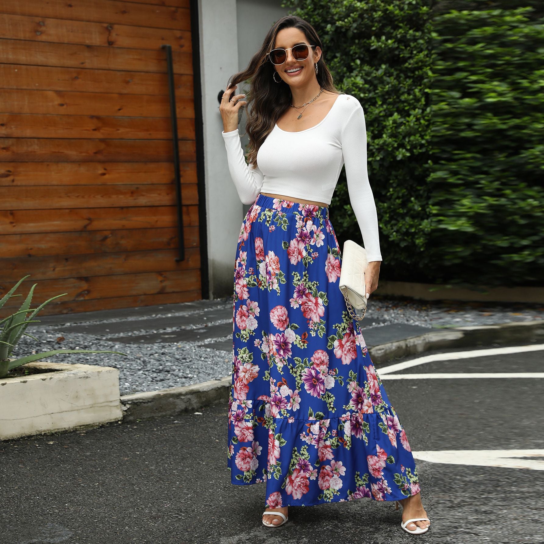 Damen Maxirock mit voluminösem Schnitt Sovae