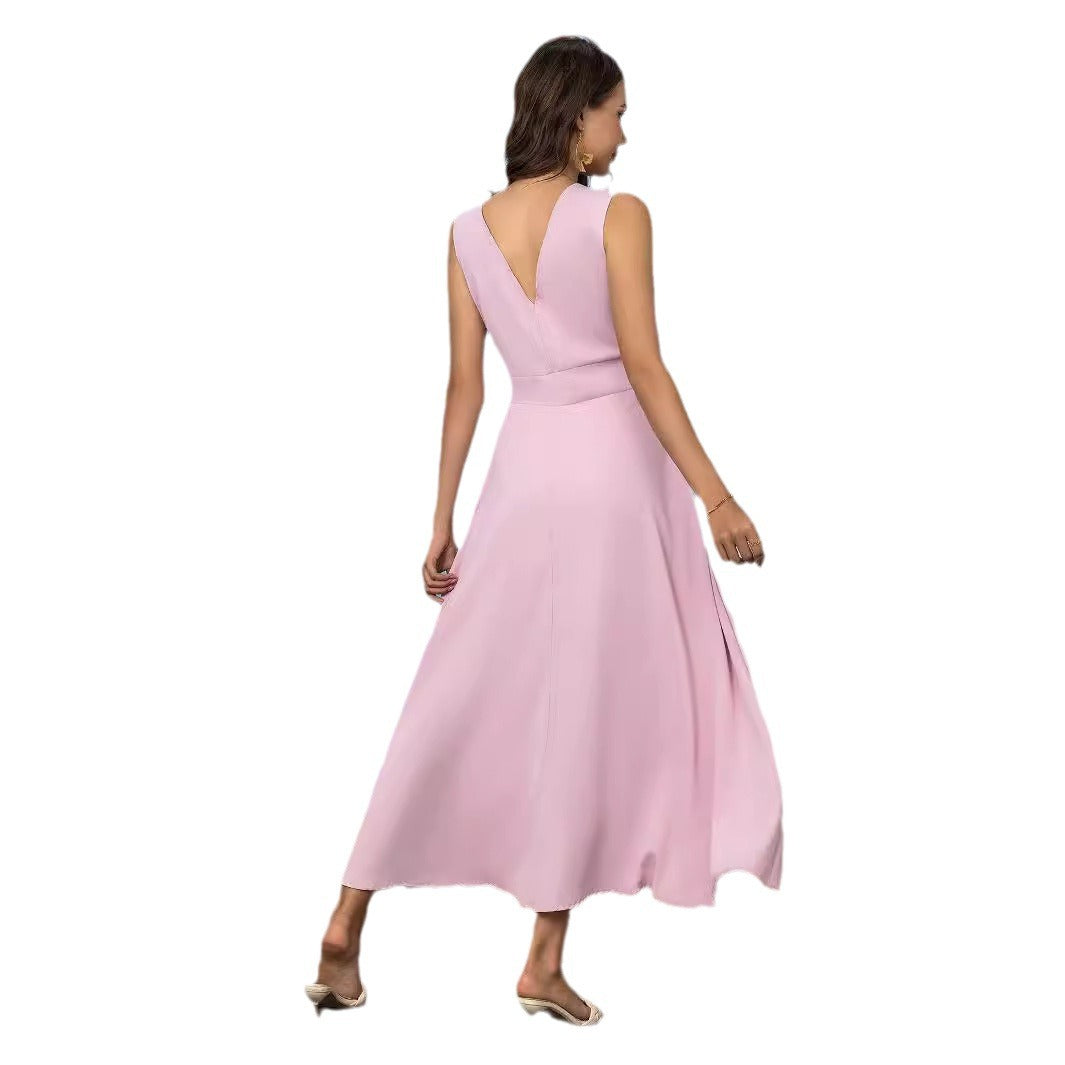 Damen Elegantes Ausgestelltes Maxikleid Sovae
