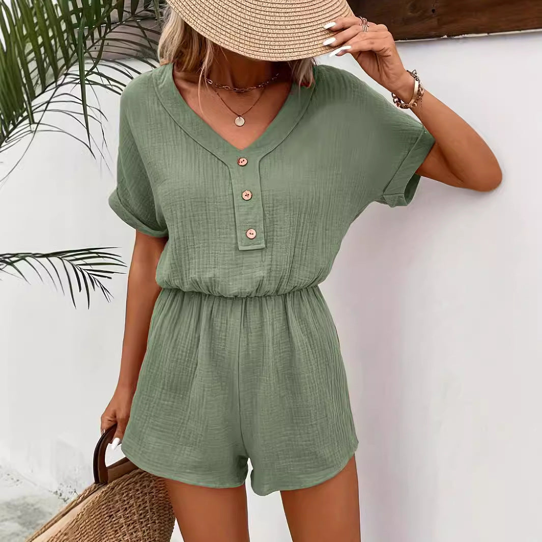 Damen lässiger Kurzoverall Sovae