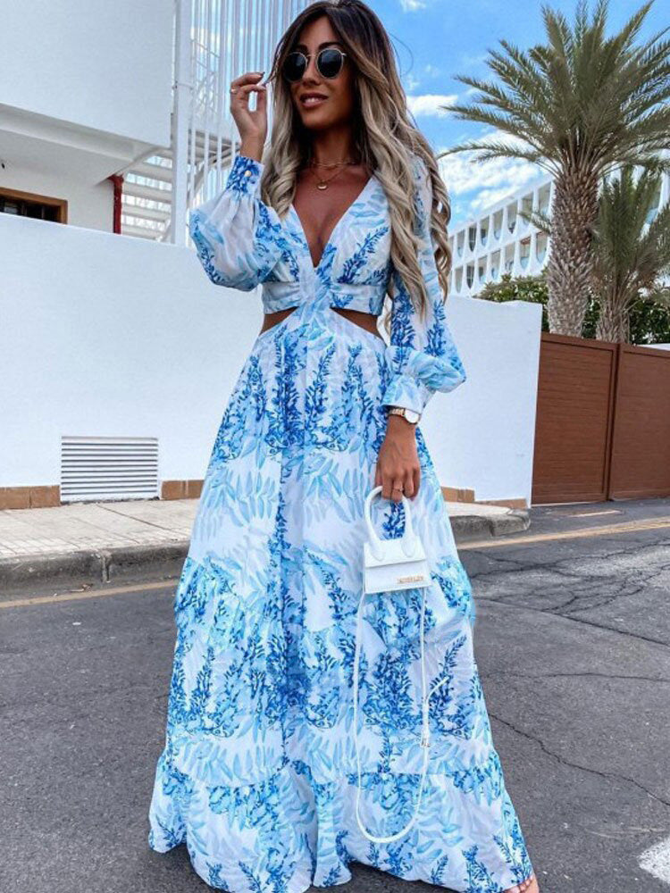 Damen Maxikleid Sovae