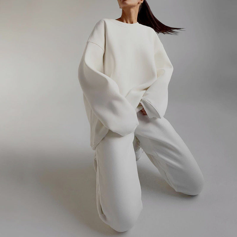 Damen lässiges und bequemes Oversized-Fleece-Set Sovae