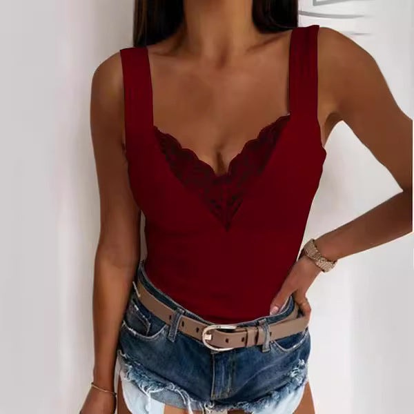 Damen Body mit Spitze Sovae