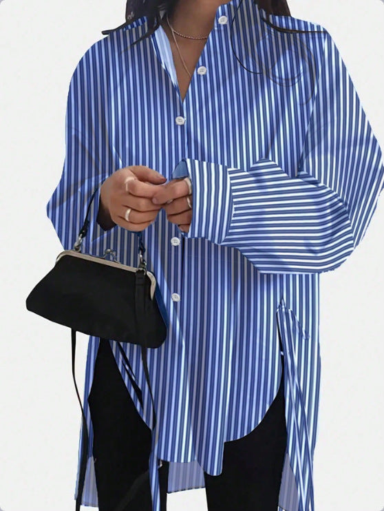 Damen Langärmlige Bluse mit floralen Mustern Sovae