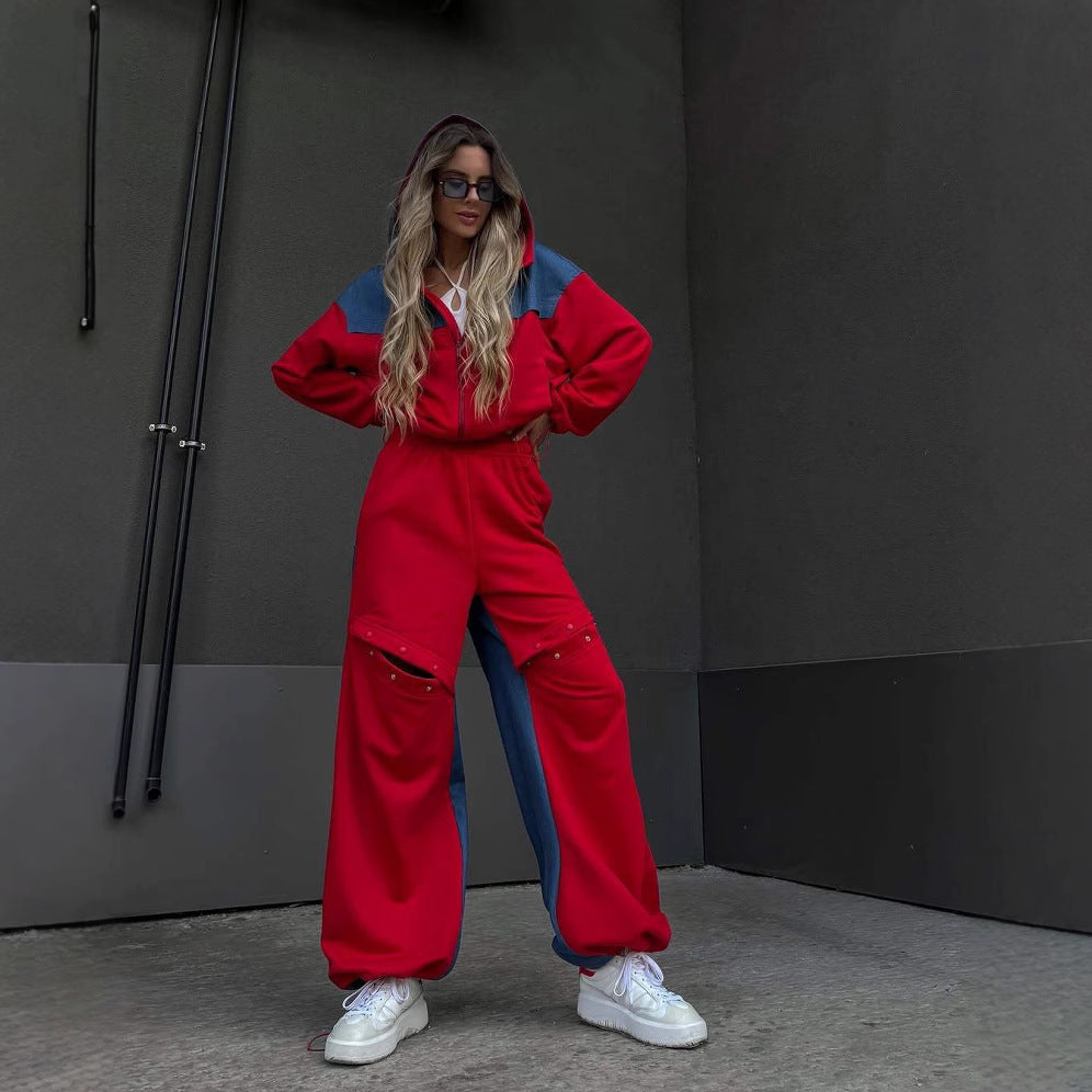 Damen Sportive Loungewear-Kombination mit funktionalen Details Sovae