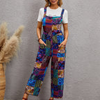 Damen Overall mit bunten Mustern Sovae