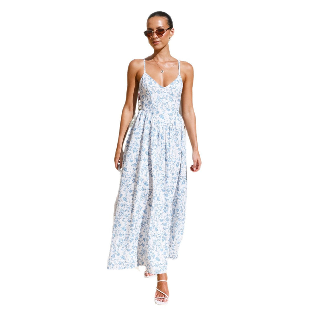 Damen Maxikleid Sovae