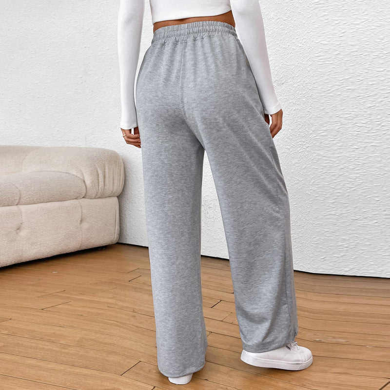 Damen bequeme Freizeithose mit elastischem Bund und praktischen Taschen Sovae